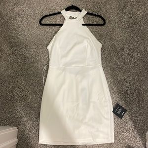 Lulus white backless dress